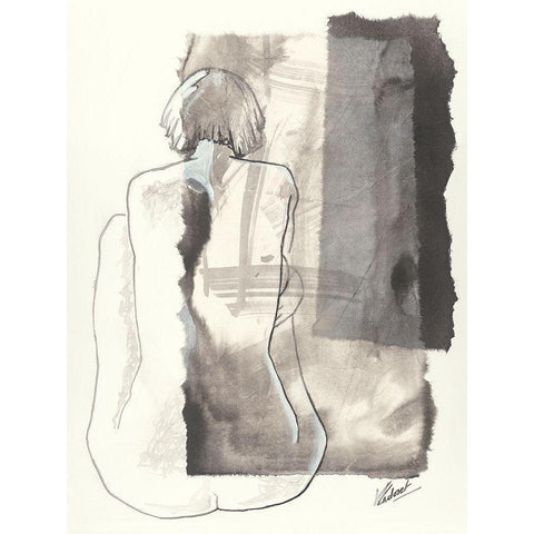 Noemie II Black Modern Wood Framed Art Print by Cadoret, Virginie