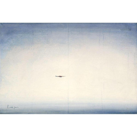 Au dessus des mers Gold Ornate Wood Framed Art Print with Double Matting by Letestu, Yann