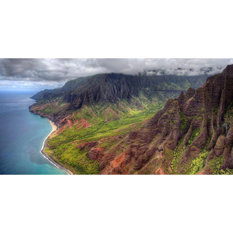 Lost World Black Modern Wood Framed Art Print by Terrible, Aurelien