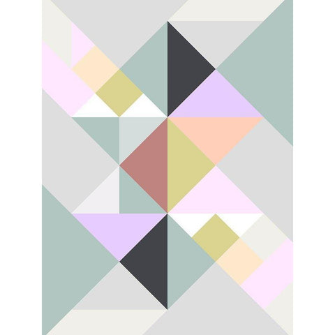 Linde Drehkraft Black Modern Wood Framed Art Print with Double Matting by SARA Design