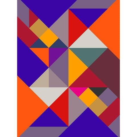 Frohlicher Rottanz Black Modern Wood Framed Art Print with Double Matting by SARA Design