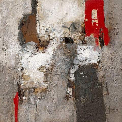 Emoties Gold Ornate Wood Framed Art Print with Double Matting by Verplanke, Jenny