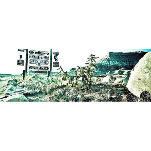 Fort Zion Panorama Black Modern Wood Framed Art Print by Lichtenwalter, Tom