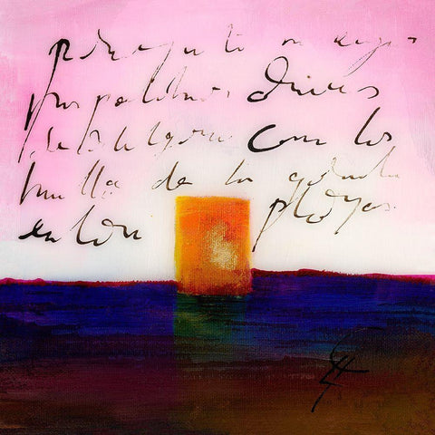 Oigas White Modern Wood Framed Art Print with Double Matting by Leys, Gemma