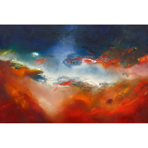 Dazzling Black Modern Wood Framed Art Print with Double Matting by ARVEE