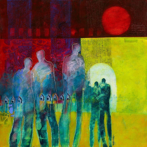 Markers Black Ornate Wood Framed Art Print with Double Matting by van Ginkel, Marjolijn