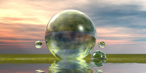 Green Bowls Black Ornate Wood Framed Art Print with Double Matting by Hillert, Peter