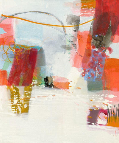 Signale White Modern Wood Framed Art Print with Double Matting by Schafer, Jenny