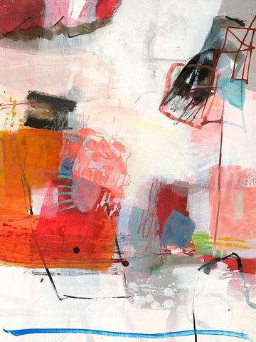 Komplex Black Ornate Wood Framed Art Print with Double Matting by Schafer, Jenny