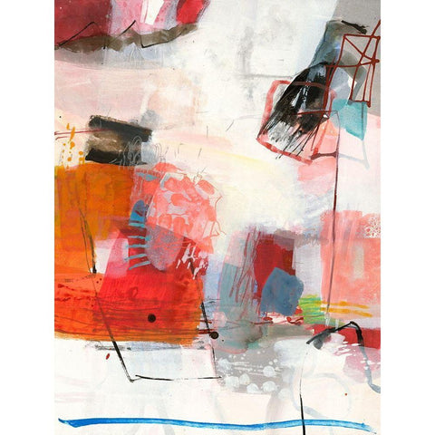 Komplex White Modern Wood Framed Art Print by Schafer, Jenny