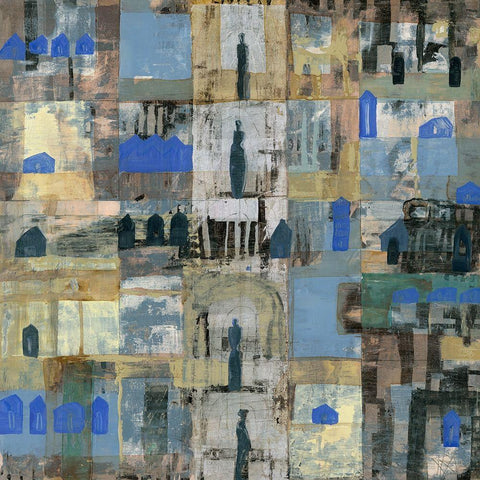 4. Fontana White Modern Wood Framed Art Print by Richter-Armgart, Rose