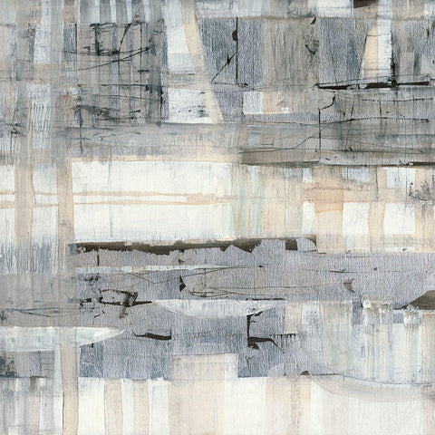 White Night Black Modern Wood Framed Art Print with Double Matting by Richter-Armgart, Rose