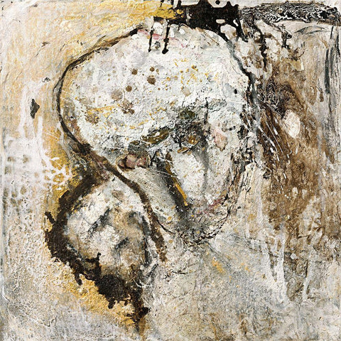 Nachdenken Gold Ornate Wood Framed Art Print with Double Matting by Reinhold, Thomas F.