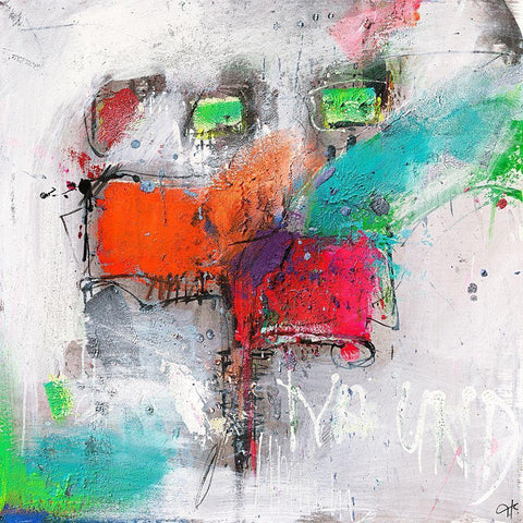 Na und White Modern Wood Framed Art Print with Double Matting by Reinhold, Thomas F.