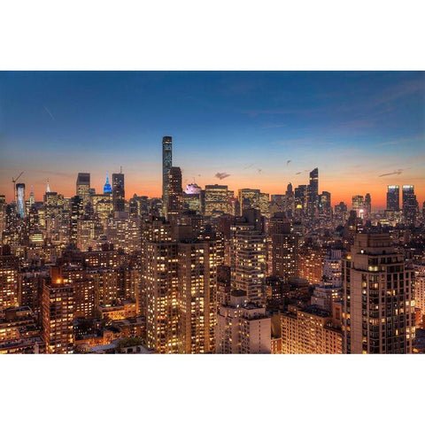 Skyrace White Modern Wood Framed Art Print by Terrible, Aurelien