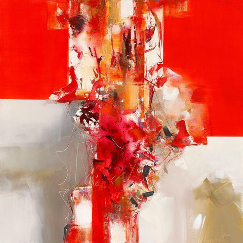 Jazz IV  Gold Ornate Wood Framed Art Print with Double Matting by Ball, Veronique