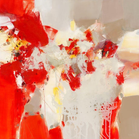 Sublimation III Black Modern Wood Framed Art Print with Double Matting by Ball, Veronique