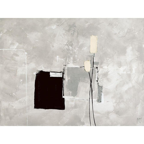 Design and Flowers Black Modern Wood Framed Art Print with Double Matting by Choisy, Christian