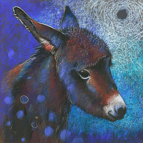 Eselchen White Modern Wood Framed Art Print by Botman, Loes