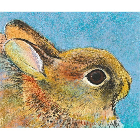 Hase II Black Modern Wood Framed Art Print with Double Matting by Botman, Loes