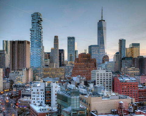 Starchitecture… White Modern Wood Framed Art Print with Double Matting by Terrible, Aurelien