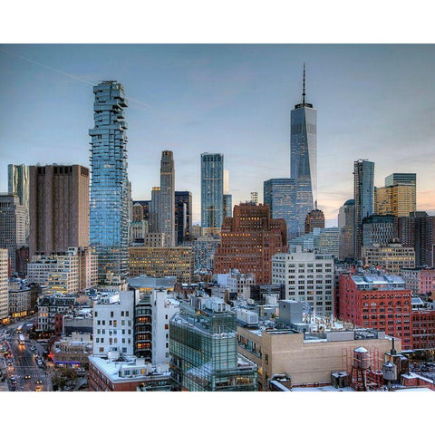 Starchitecture… Black Modern Wood Framed Art Print with Double Matting by Terrible, Aurelien