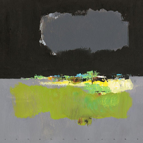 Ohne Titel II Gold Ornate Wood Framed Art Print with Double Matting by Groenhart, Jan