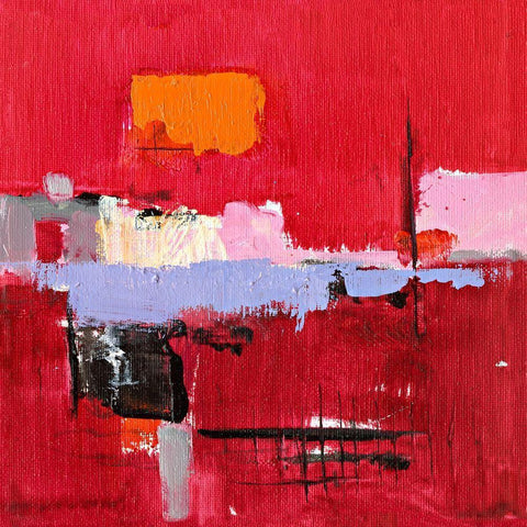 Ohne Titel X White Modern Wood Framed Art Print by Groenhart, Jan