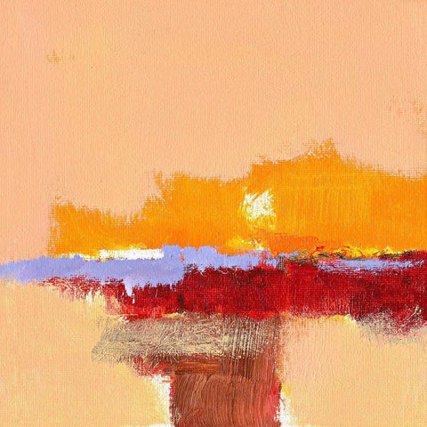 Ohne Titel XII Black Modern Wood Framed Art Print with Double Matting by Groenhart, Jan