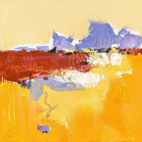 Ohne Titel XV Gold Ornate Wood Framed Art Print with Double Matting by Groenhart, Jan