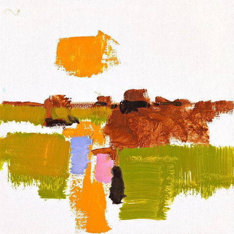 Ohne Titel XVIII Black Modern Wood Framed Art Print by Groenhart, Jan