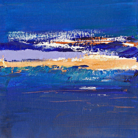 Ohne Titel XIX White Modern Wood Framed Art Print with Double Matting by Groenhart, Jan