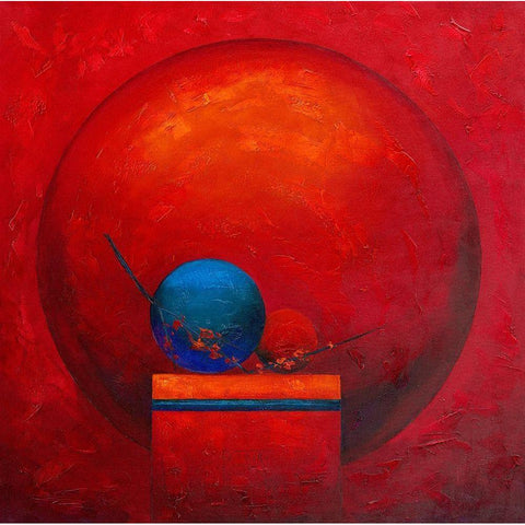 Bien etre …  Black Modern Wood Framed Art Print by TRIKI