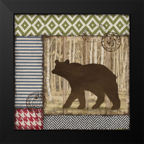 Aspen Lodge I - Silhouette Black Modern Wood Framed Art Print by Brent, Paul