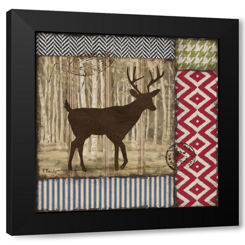 Aspen Lodge II - Silhouette Black Modern Wood Framed Art Print by Brent, Paul