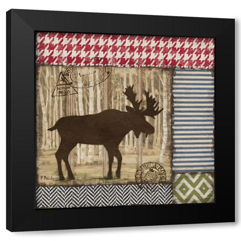 Aspen Lodge IV - Silhouette Black Modern Wood Framed Art Print by Brent, Paul