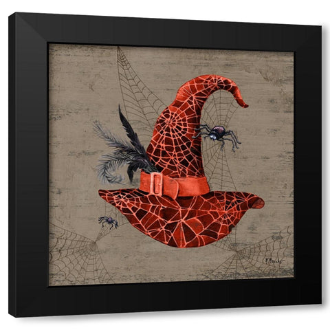 Spooky Hats I Black Modern Wood Framed Art Print by Brent, Paul