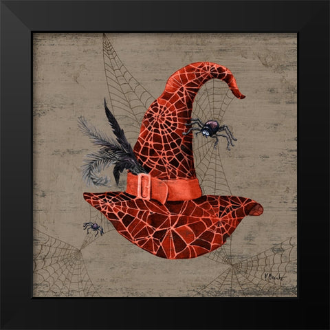 Spooky Hats I Black Modern Wood Framed Art Print by Brent, Paul