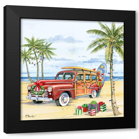Huntington Christmas I Black Modern Wood Framed Art Print by Brent, Paul