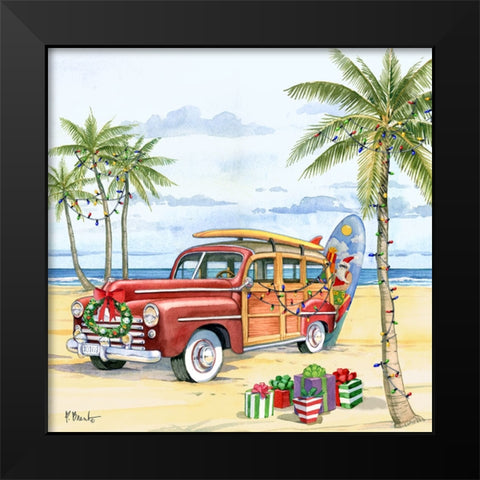 Huntington Christmas I Black Modern Wood Framed Art Print by Brent, Paul
