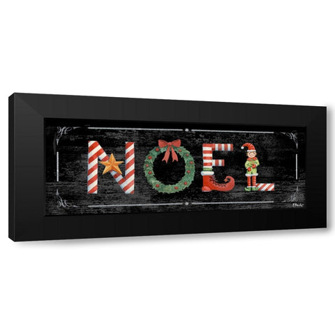 Holiday Greetings I Black Modern Wood Framed Art Print by Brent, Paul