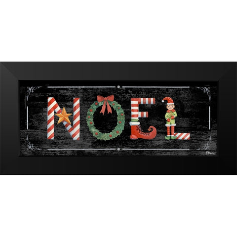 Holiday Greetings I Black Modern Wood Framed Art Print by Brent, Paul
