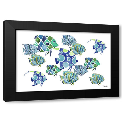 Tahiti Blues V - Horizontal Black Modern Wood Framed Art Print by Brent, Paul