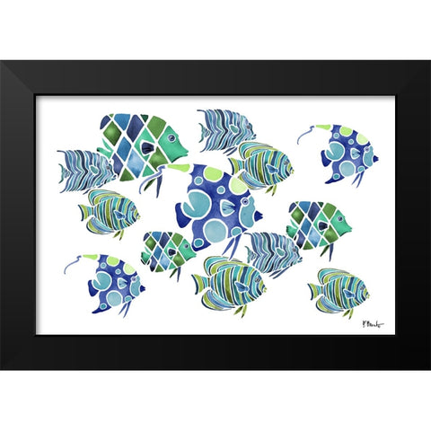 Tahiti Blues V - Horizontal Black Modern Wood Framed Art Print by Brent, Paul