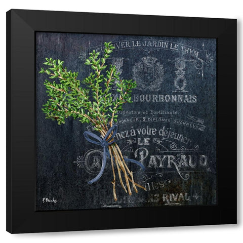 Provincial Herbs I Black Modern Wood Framed Art Print by Brent, Paul