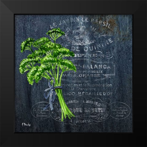 Provincial Herbs III Black Modern Wood Framed Art Print by Brent, Paul
