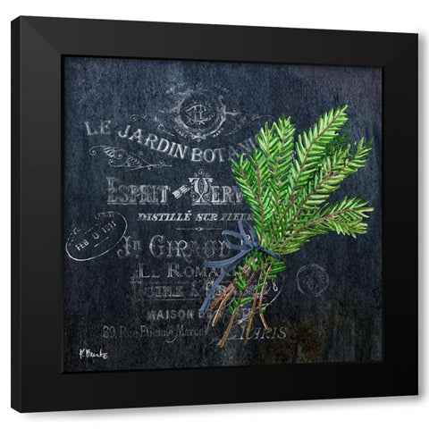 Provincial Herbs IV Black Modern Wood Framed Art Print by Brent, Paul