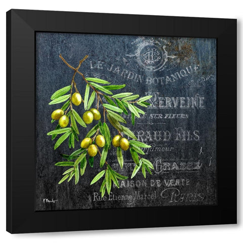 Provincial Herbs V Black Modern Wood Framed Art Print by Brent, Paul