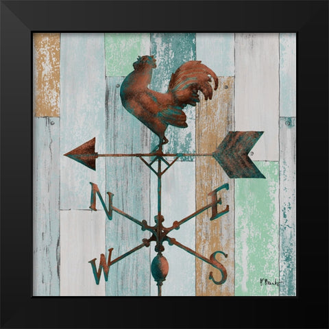 Burnished Vanes II Black Modern Wood Framed Art Print by Brent, Paul