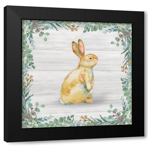 Grove Bunny II - Wood Black Modern Wood Framed Art Print by Brent, Paul